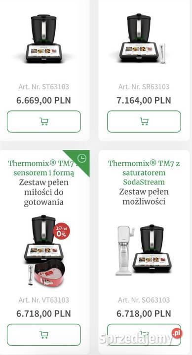THERMOMIX TM7 RATY 17339 mc Gwarancja Do 5 LAT Gryfów Śląski