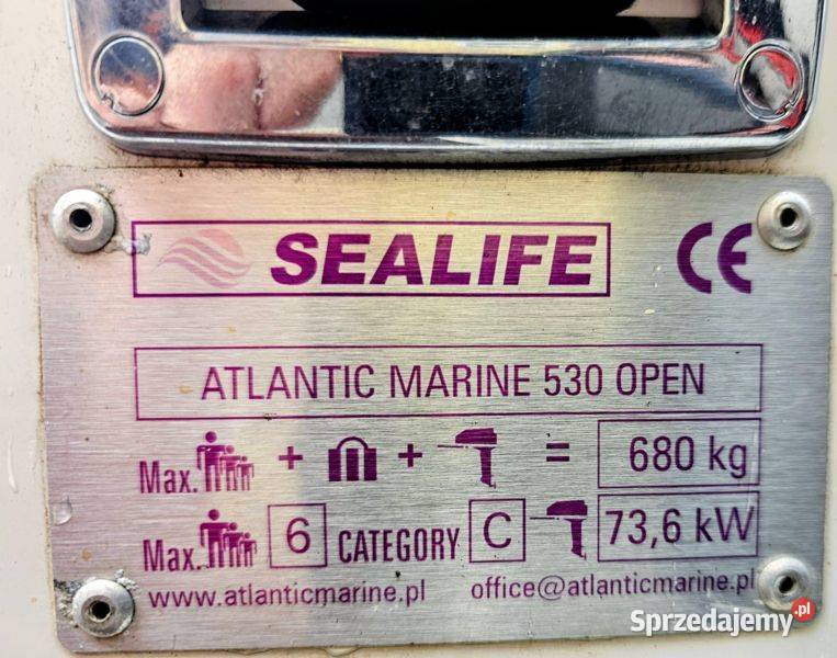 Jacht motorowy otwarty Atlantic Marine 530 90 wielkopolskie Poznań