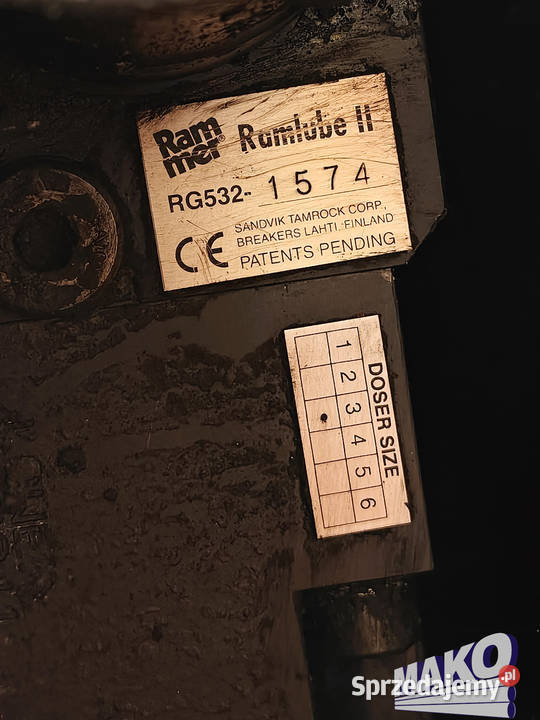 Młot hydrauliczny Sandvik Rammer M18 do koparki Ostrowiec Świętokrzyski sprzedam