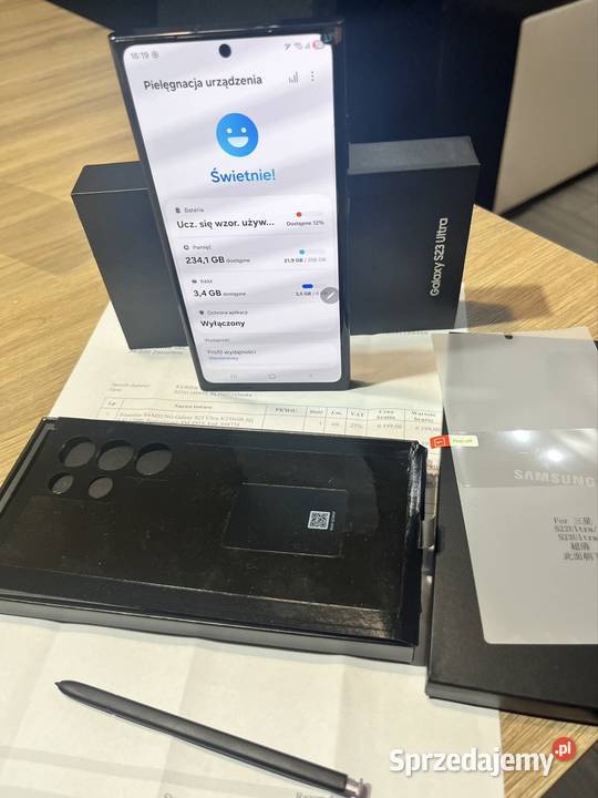 Samsung Galaxy S23 Ultra 256 GB wygląda nowy