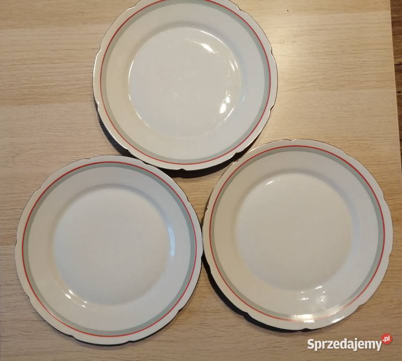stare talerze porcelana GIESCHE 3 Porcelana i szkło śląskie Siemianowice Śląskie