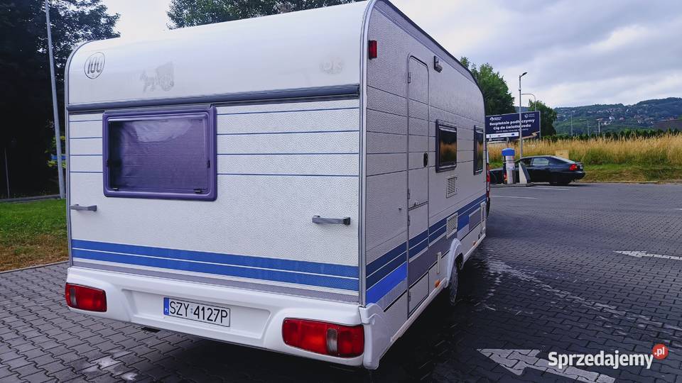 przyczepa kempingowa campingowa HOBBY kemping Międzybrodzie Bialskie