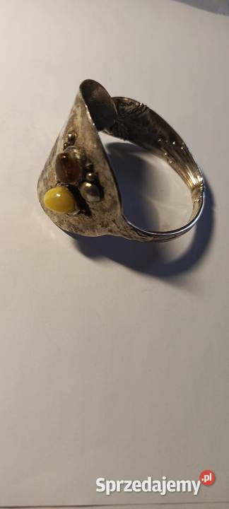 Bransoletka Bursztyn Vintage Srebro Unikat Bransoletki Białystok sprzedam