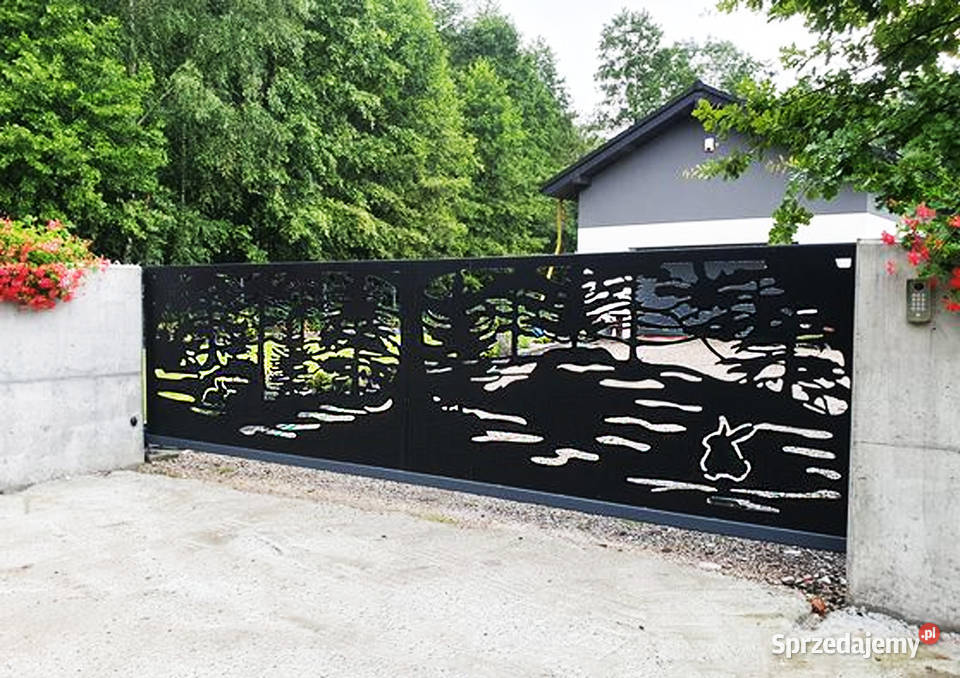 Brama skrzydłowa Brama wjazdowa Nowoczesna
