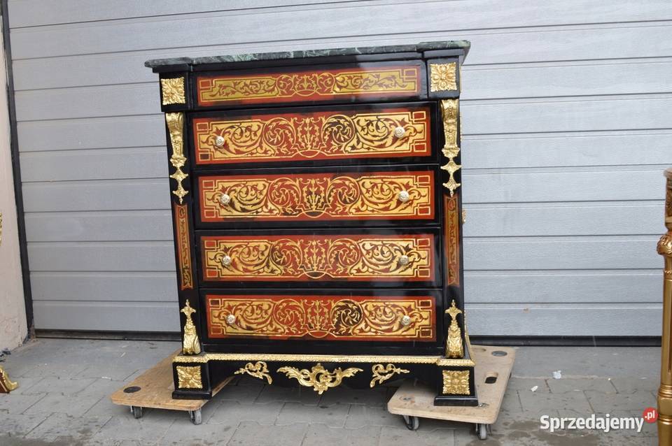 SZAFA KOMODA BOULLE SZAFA MARMUR BRĄZ Meble Kraków sprzedam