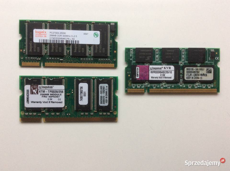 Pamięc RAM DDR1 1GB 2 x 256MB DDR Łódź sprzedam