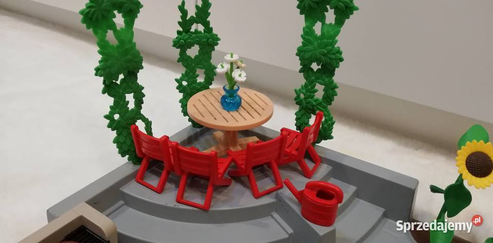 Zestaw Playmobil ogród łazienka salon klocki Klocki