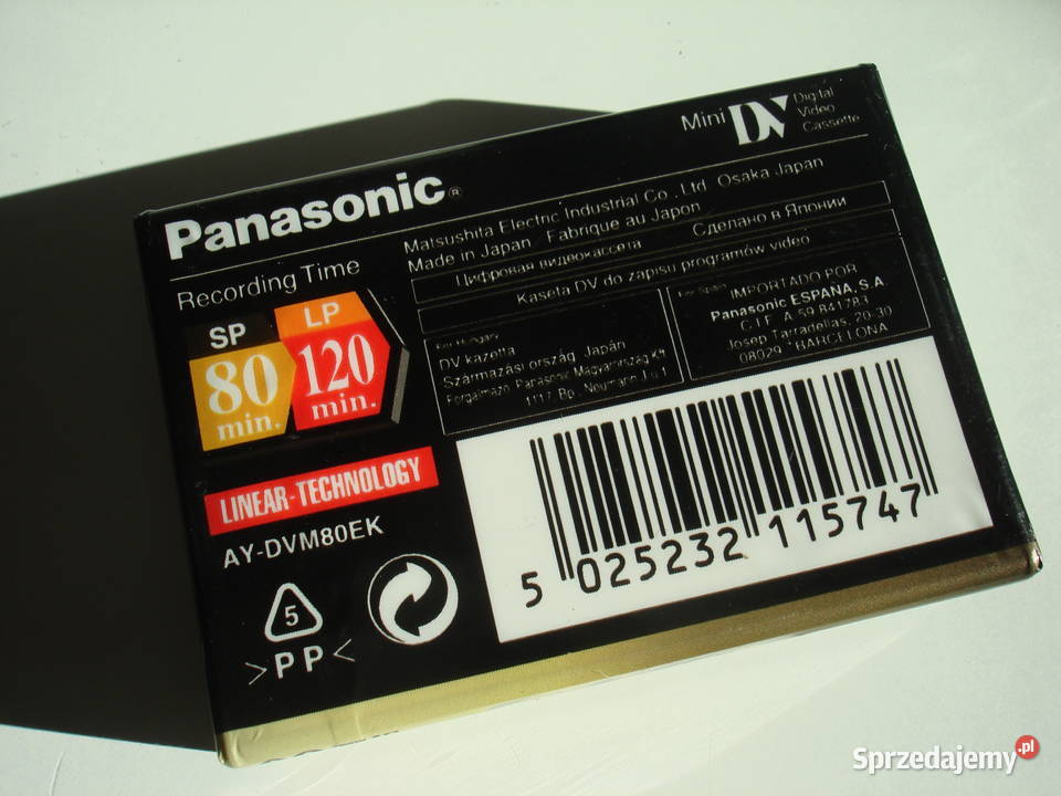 Panasonic kaseta MiniDv 120 DVC Linear Plus Nowa Poznań