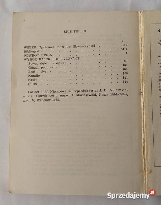 POWRÓT POSŁA Julian Ursyn Niemcewicz podlaskie