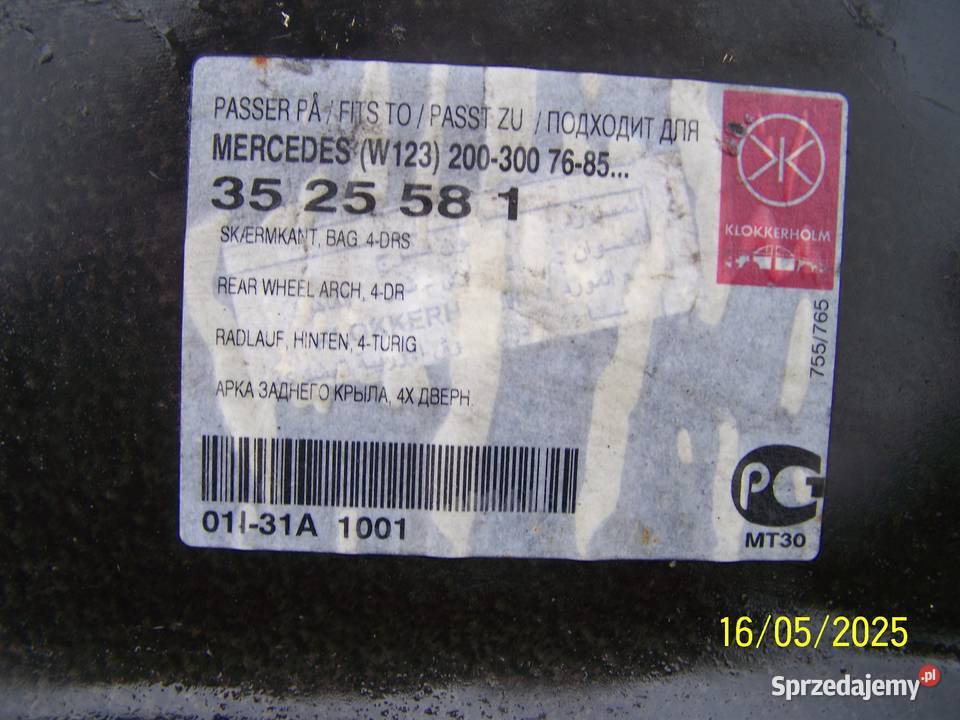 Mercedes W123 nowe reperaturki tył Reperaturki Tarnów