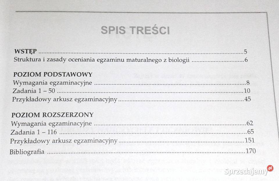 Biologia Matura 2005 zbiór zadań K Mnich H Lach miękka Chełm