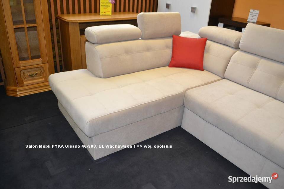 Nowy Narożnik 190x280 ATLANTA Tkanina Zmywalna Olesno sprzedam