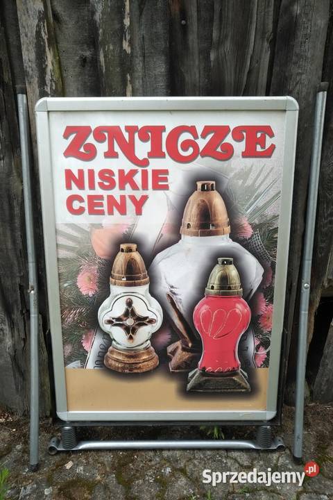 Stojak reklamowy Lody Gofry Znicze Gastronomia Baraniec