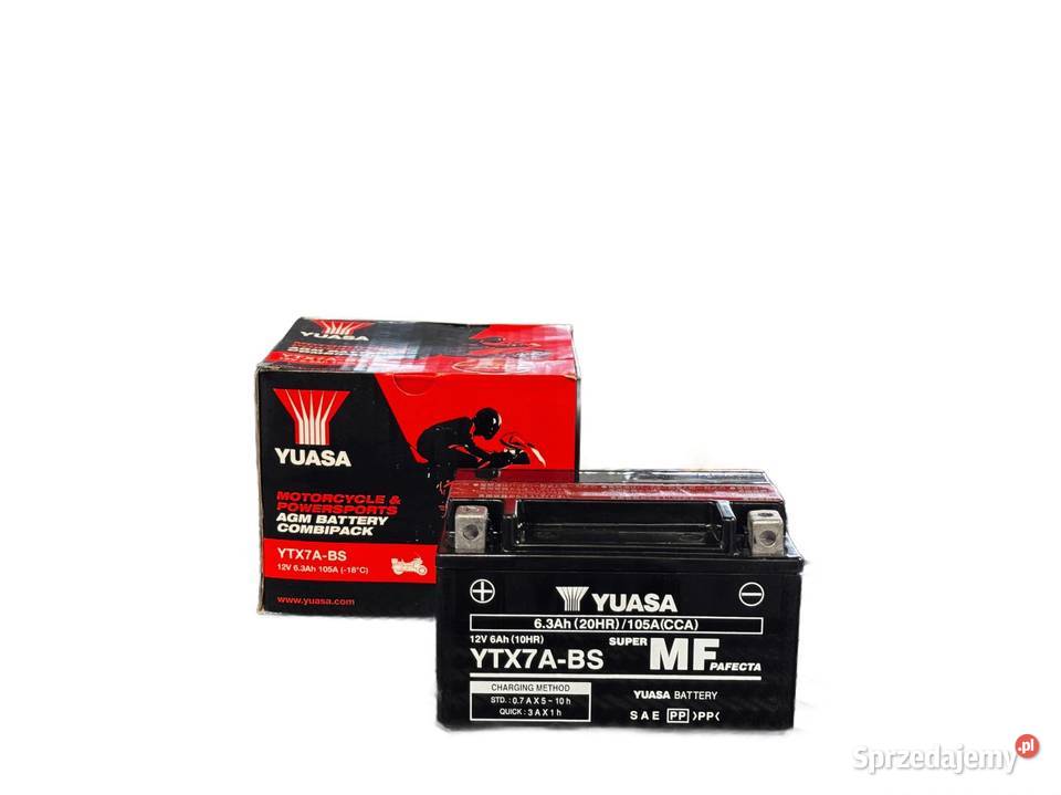 Akumulator YUASA 12V 63Ah 105A L YTX7ABS Jelcz-Laskowice