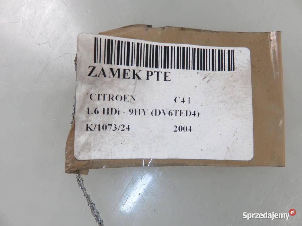 ZAMEK PRAWY TYLNY CITROEN C4 I 6 PIN Zamki, wkładki i kluczyki małopolskie