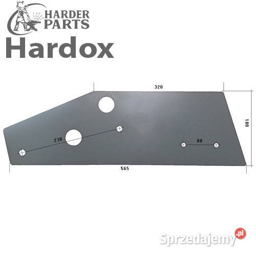 Płoza długa HARDOX 90063103P części do pługa Suwałki