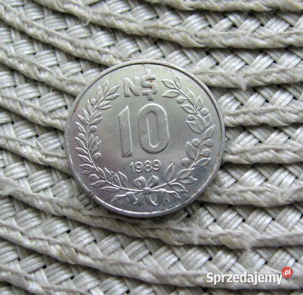 Urugwaj 10 Nowych Peso 1989r Numizmatyka Kalisz