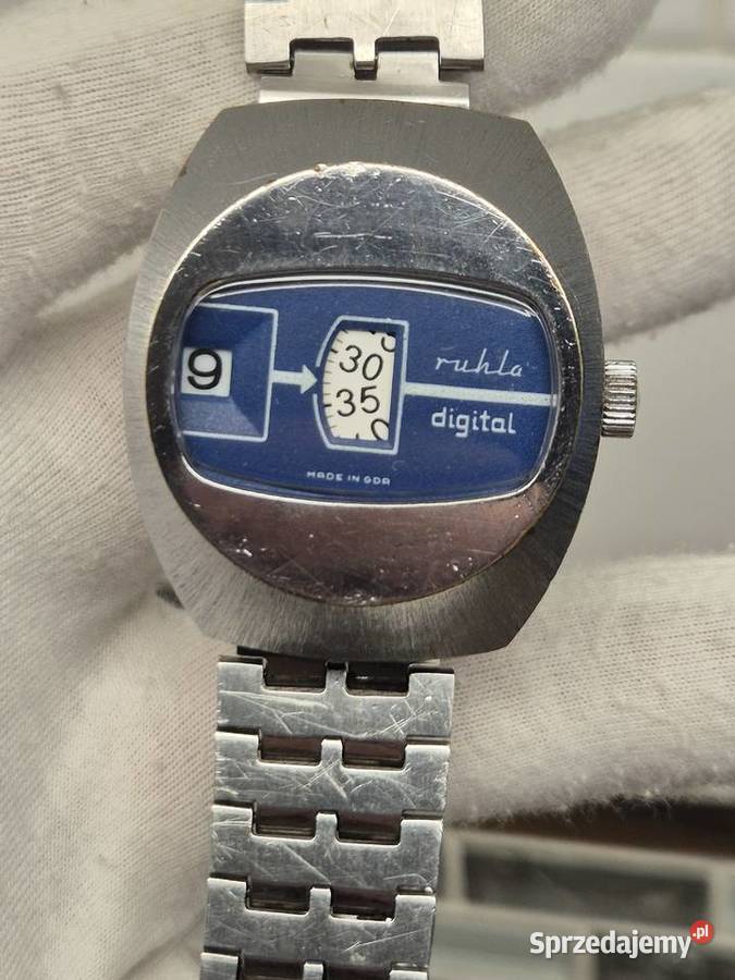 Zegarek Ruhla Digital gazomierz DDR śląskie Chorzów