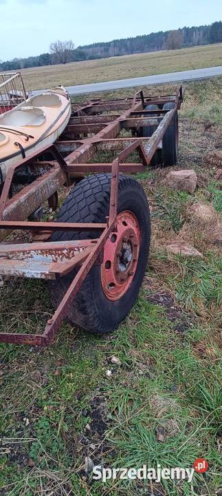 Przyczepa do bali bel balotów siana słomy nieuszkodzony Przyczepy rolnicze Pajęczno