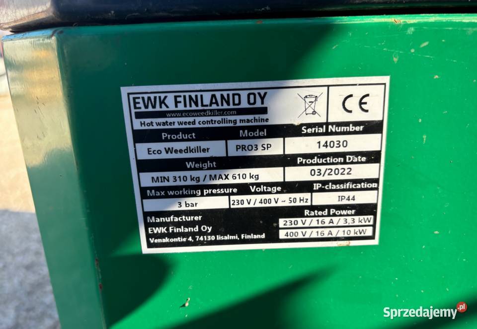 Stama Eco Weedkiller Pro 3SP Urządzenie do Pozostałe Kłobuck
