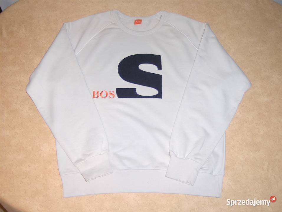 Hugo Boss Męska bluza Beż XLXXL brązowy/beżowy Swetry i golfy Łódź