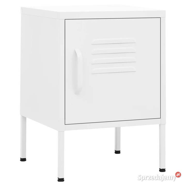 Szafki nocne 2 białe 35x35x51 stalowe WM3095213 Warszawa