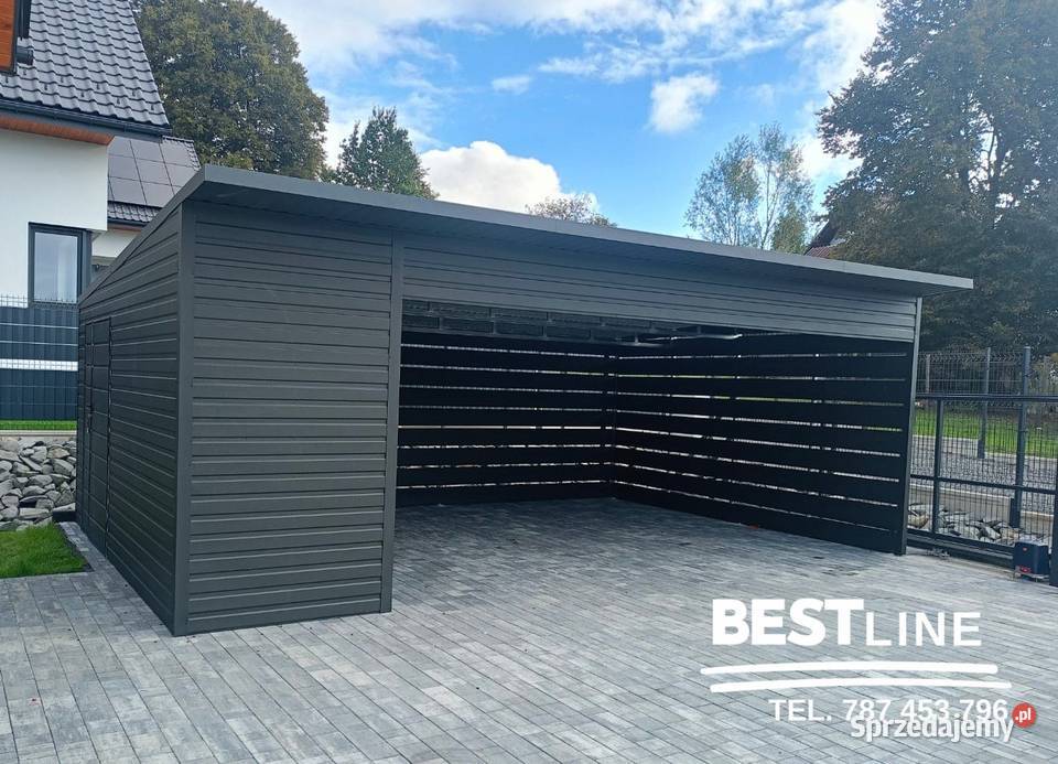 Wiata Carport 7x5 Antracyt Producenta Sprzedaż Katowice