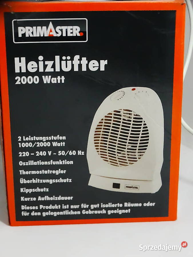 PRYMASTER Termowentylator farelka 2 poziomy mocy Biłgoraj sprzedam