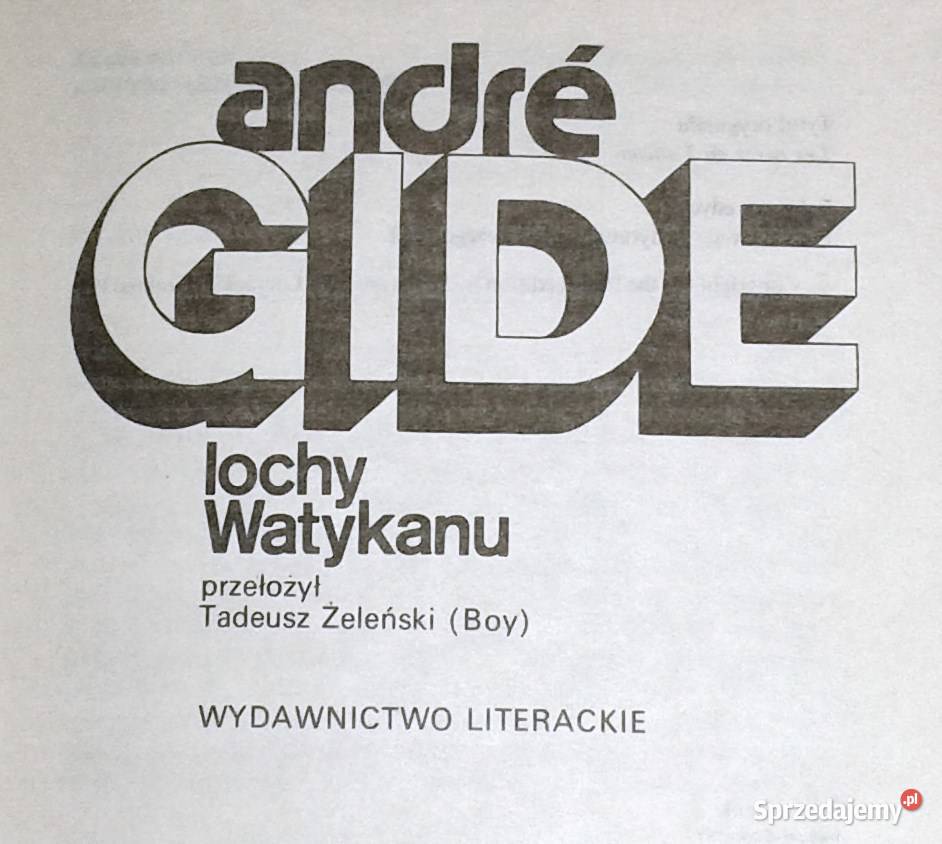 Lochy Watykanu Andr Gide Chełm