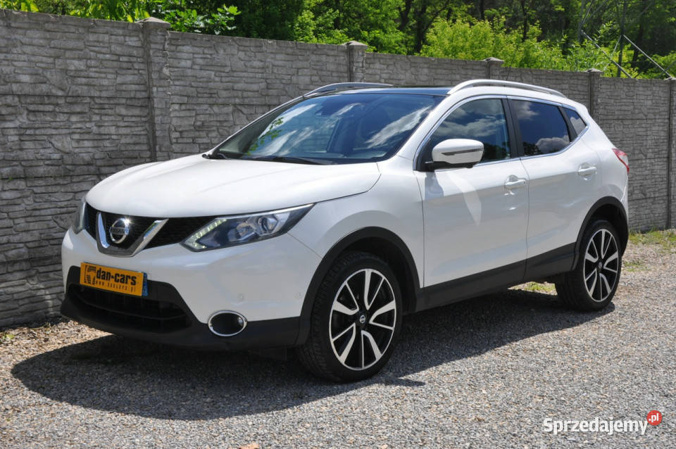 Nissan Qashqai 16T 160 Tekna LED Kamera 360 Navi przyciemniane szyby śląskie Dąbrowa Górnicza sprzedam