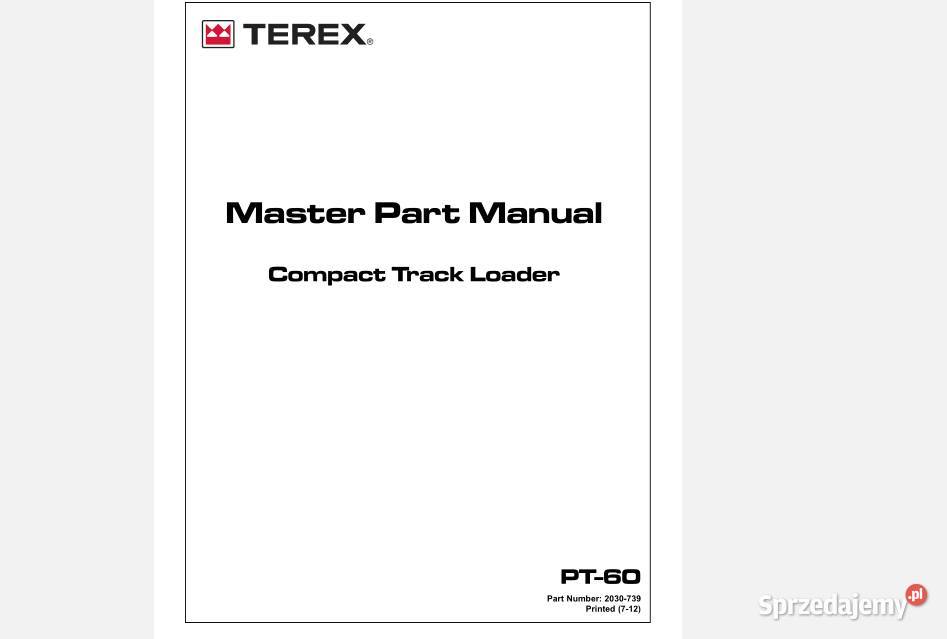 Terex Schaeff SKL833 SKL834 PT60 katalog części Kielce