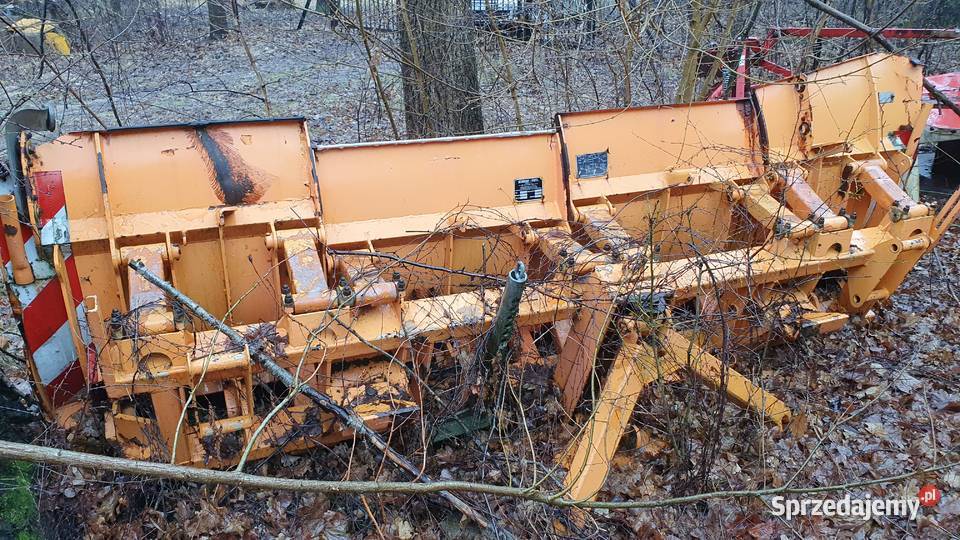 Pług do śniegu Schmidt skosowany odsnieżanie nieuszkodzony Złoczew