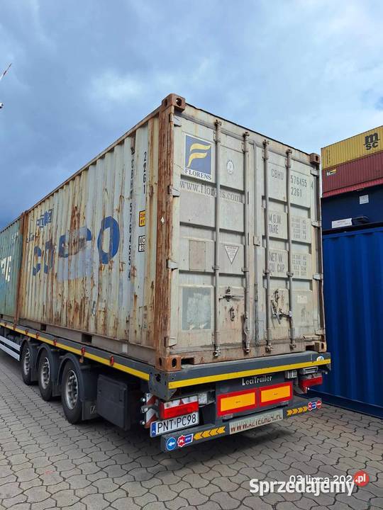 Kontener morski magazynowy 6m Poznań Kontenery wielkopolskie Pobiedziska
