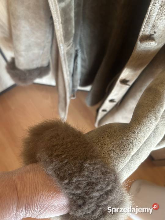 Kożuch kożuszek damski skóra naturalna obszyty Gliwice sprzedam