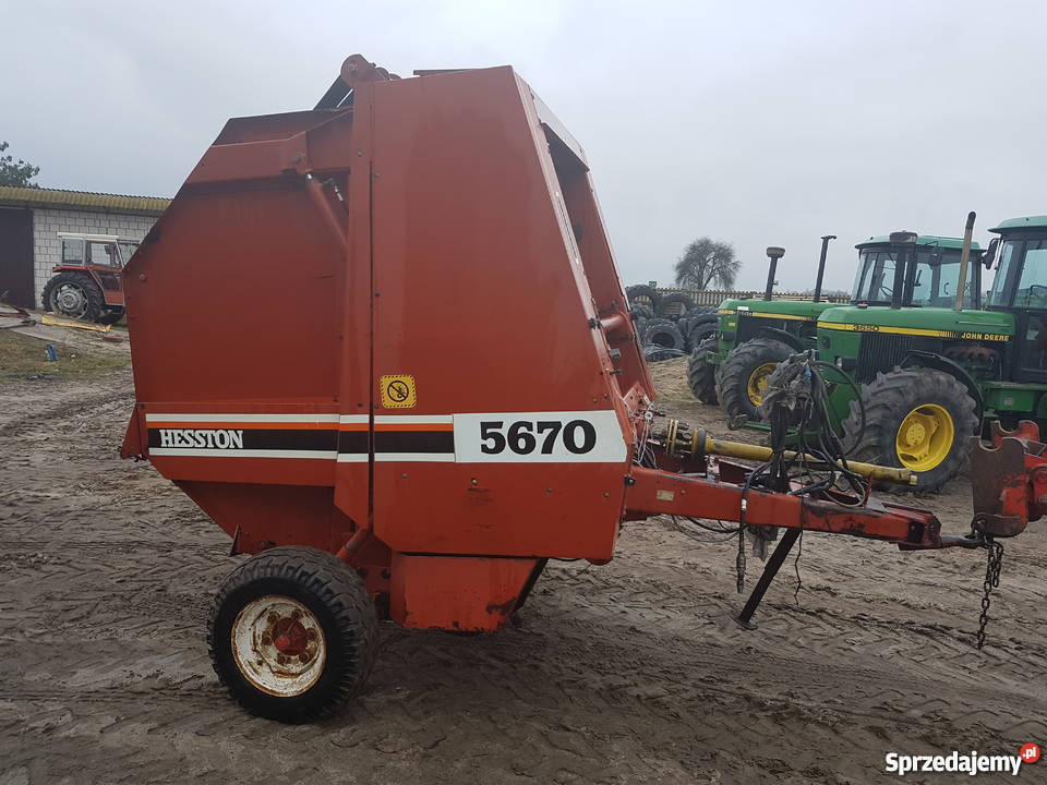 Prasa rolująca Hesston 5670 w oryginale nieuszkodzony lubelskie Bronowice
