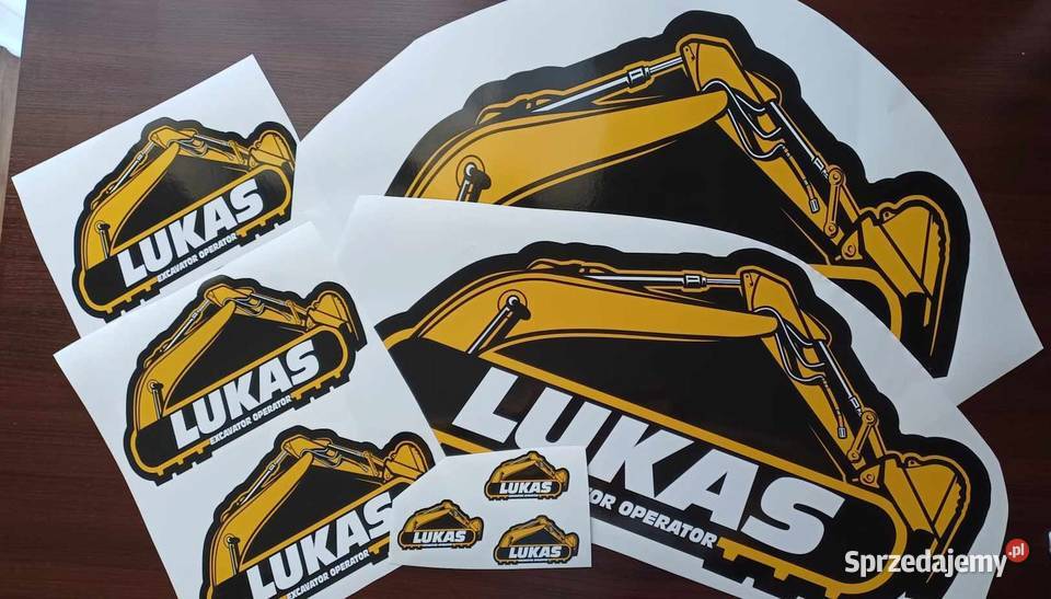 Naklejki na maszyny budowlane rolnicze naklejki Kraśnik