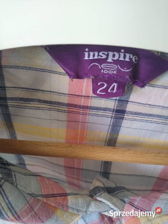 Koszula w kolorową kratkę rozmiar 24 Inspire Gdańsk