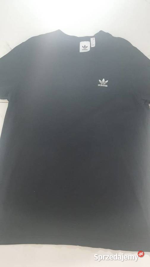 Tshirt Adidas czarny małe logo biale Adidas Suwałki