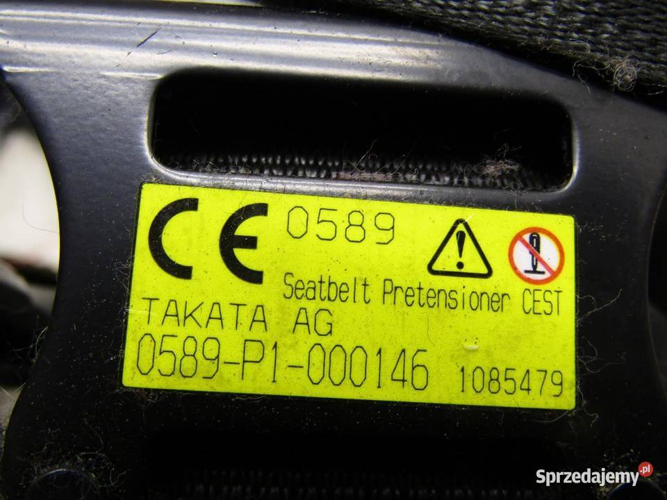 PAS BEZPIECZEŃSTWA PRAWY PRZÓD PRZEDNI MAZDA 2 osobowe