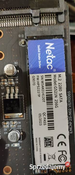 Dysk SSD Netac M2 2280 SATA 256 GB Bydgoszcz sprzedam
