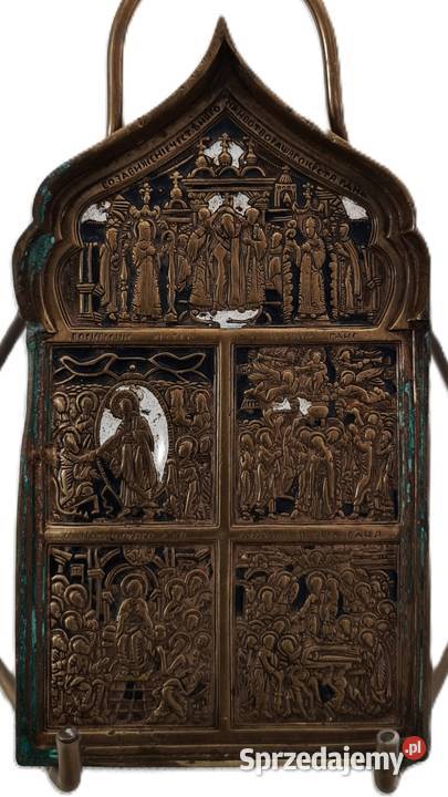 Ikona podróżna Podwyższenie Krzyża Pańskiego Malarstwo Warszawa