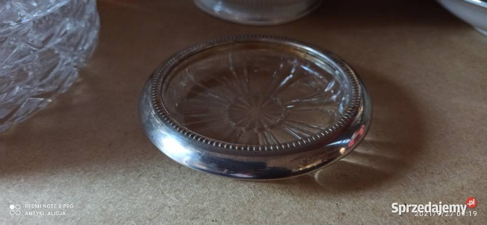 Talerzyk szkło Plater Silverplatet Italy Gdańsk