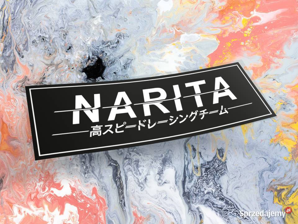 Naklejka NARITA 20 x 65 drift slap jdm k13