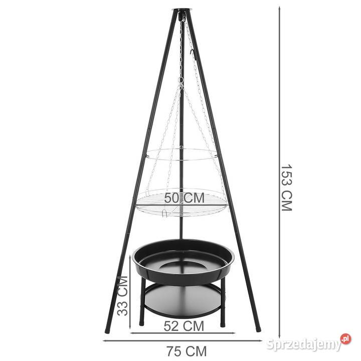 Palenisko trójnóg duży grill ogniskowy ogrodowy Poznań