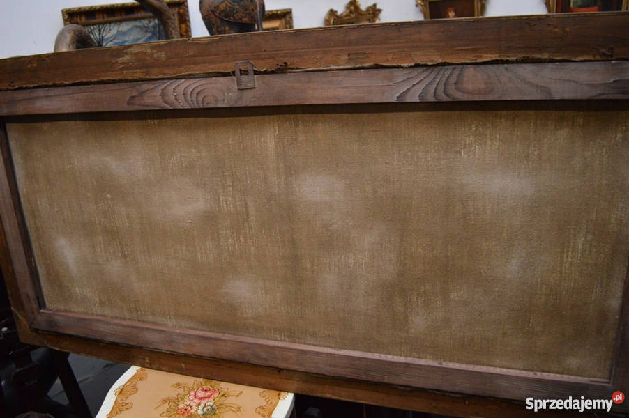 J FAŁAT MYŚLIWI PODCZAS POLOWANIA DUŻY OBRAZ Kraków