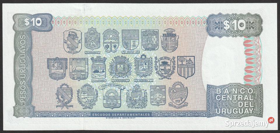 URUGWAJ 10 PESOS 1995 STAN BANKOWY UNC Łódź