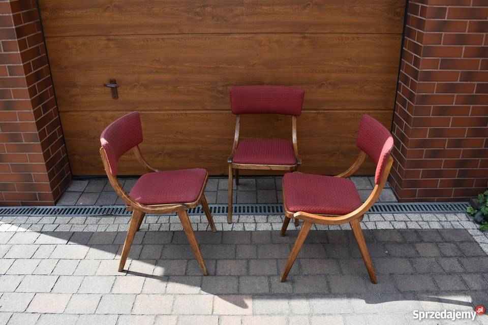 Krzesło Krzesła SKOCZEK PRL Antyk Zabytek KLASYK śląskie Mikołów sprzedam