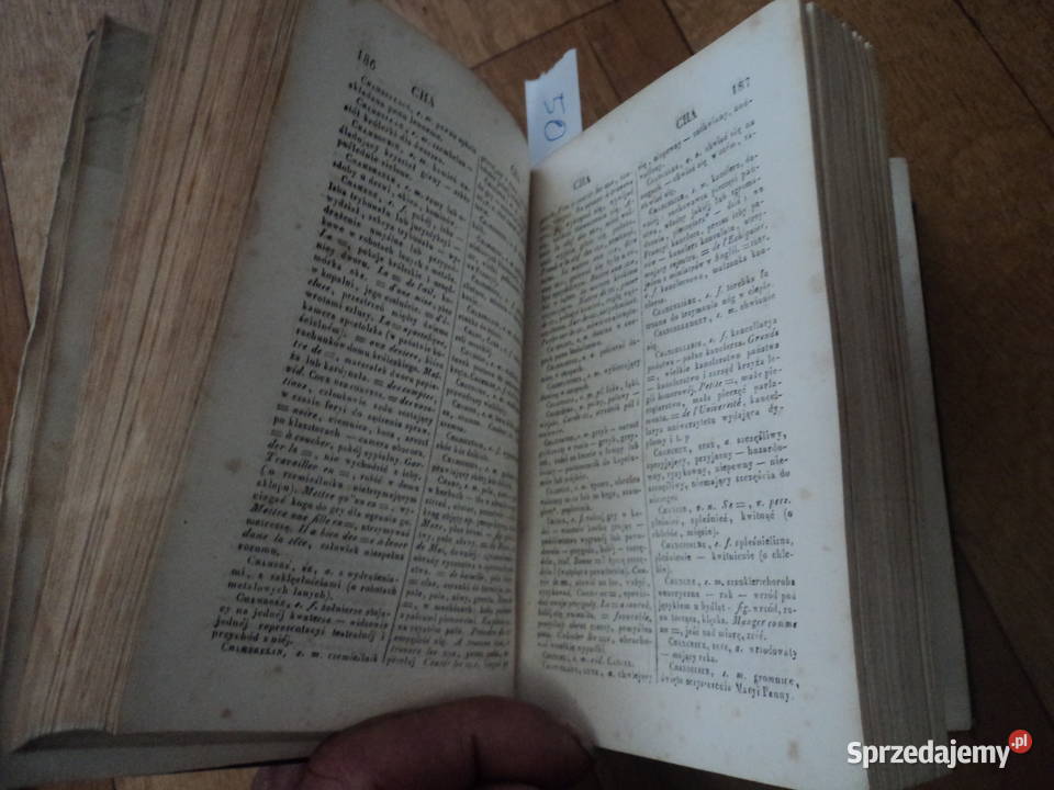 Słownik FrancuzkoPolski 5te wydanie około 1892 Nowy Sącz sprzedam