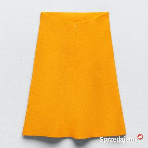 ZARA DZIANINOWY TOP Z PROSTYM DEKOLTEM BLUZKA 36
