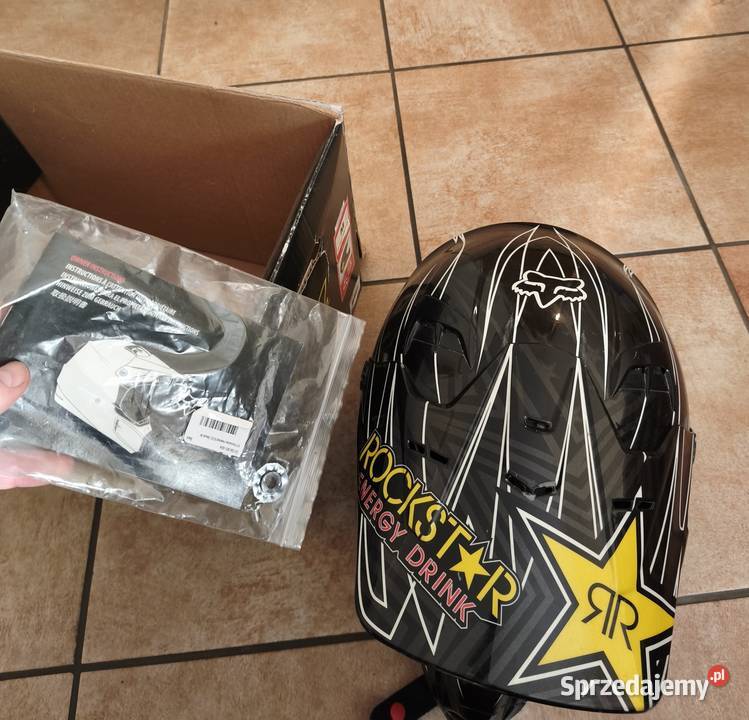 FOX V1 Pilot Rockstar Black M 5758 Kask Cross świętokrzyskie Nowiny